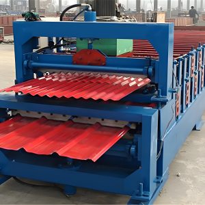 High‑Speed Fully Automatic Corrugated Roof Sheet Forming Machine – Colored Steel (0.3–0.8 mm, 12 Stations, PLC Control)