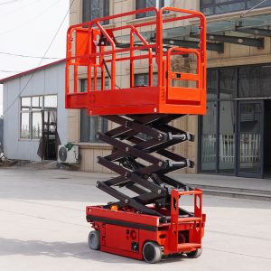 Cherry Picker Scissor Lift. Aerial Work Platform (AWP). Telescopic Mast Lift